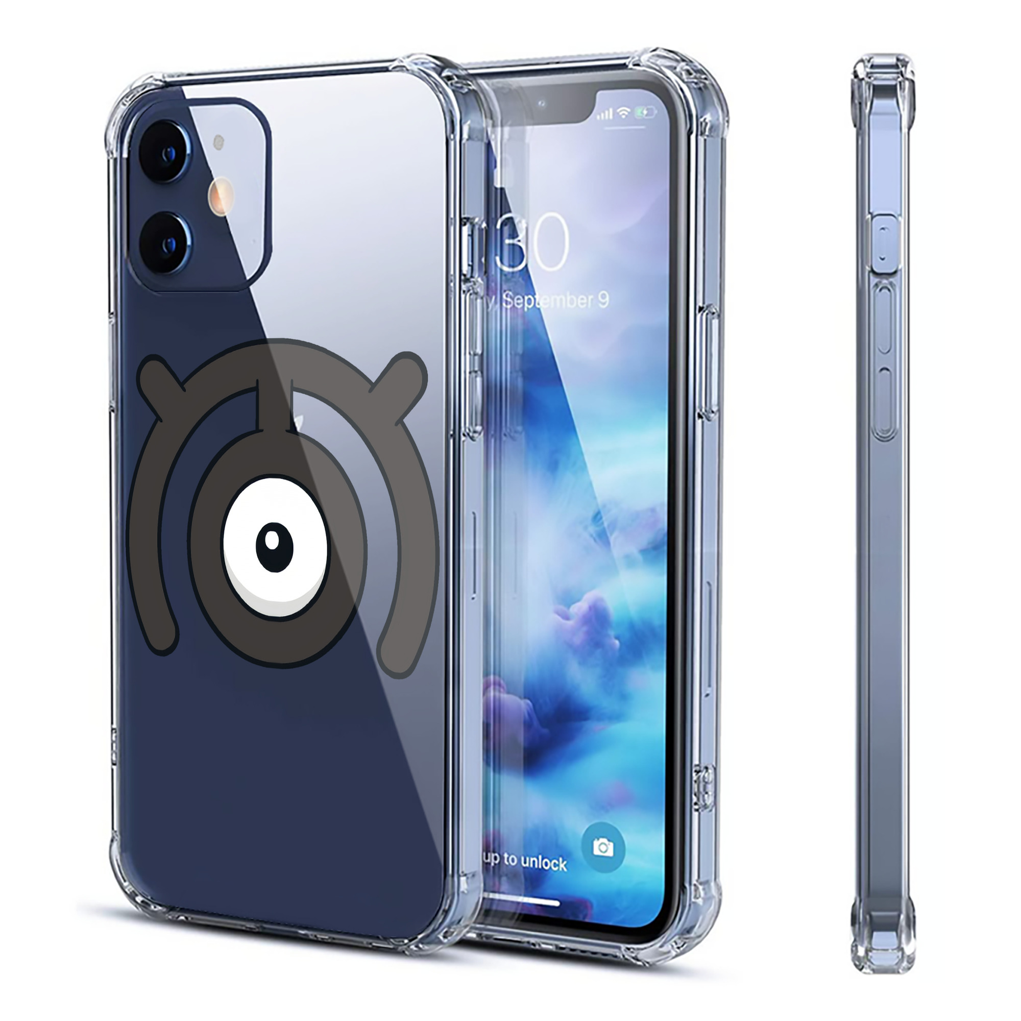 （画像用） ポケットモンスター Pokémon 【iPhone 12シリーズ対応】透明スマホケース（クリアソフトケース）
